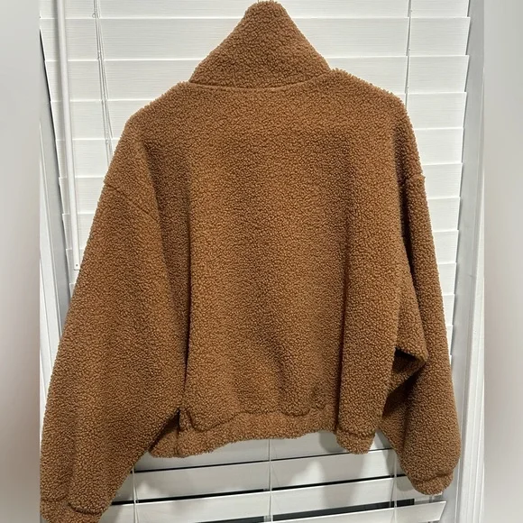 Universal Thread Quarter Zip Sherpa Sweatshirt Jacket Size Small - Picture 6 of 6